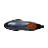 Men's Blue Leather Chelsea Boots – Italian Shoes Company