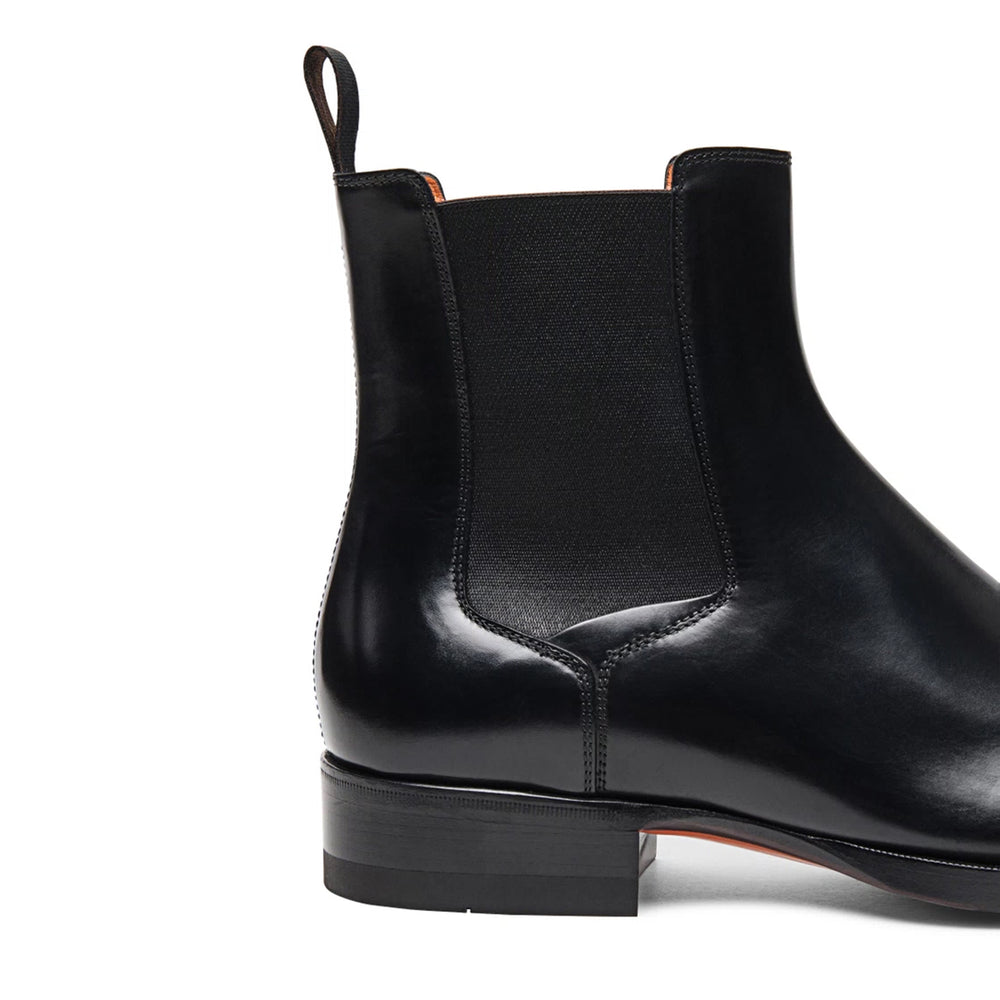 Black Leather Chelsea Boots - Italian Shoes Company