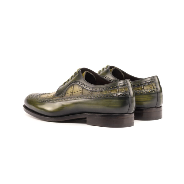 Patina Blucher Shoes with Croco