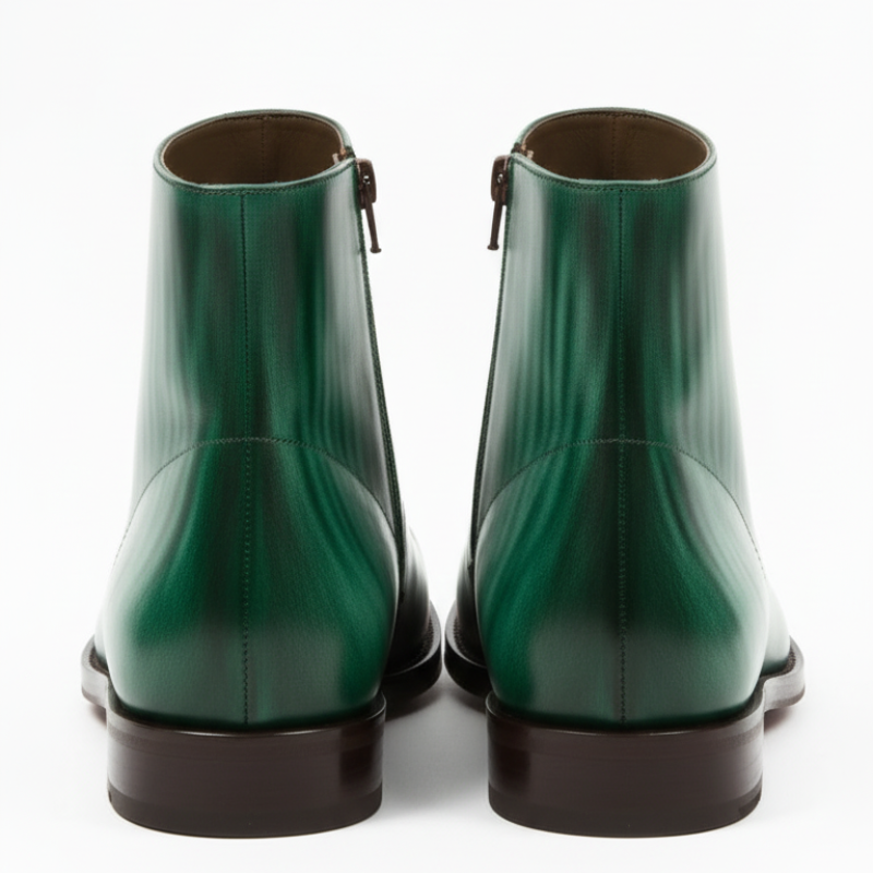 Italian Luxury Gradient Leather Chelsea Boots