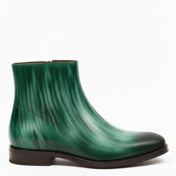 Italian Luxury Gradient Leather Chelsea Boots