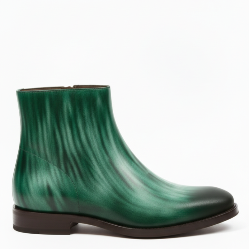 Italian Luxury Gradient Leather Chelsea Boots