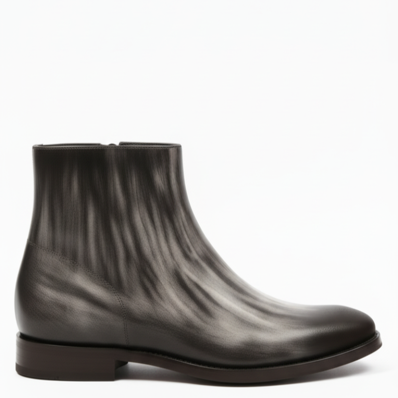 Italian Luxury Gradient Leather Chelsea Boots