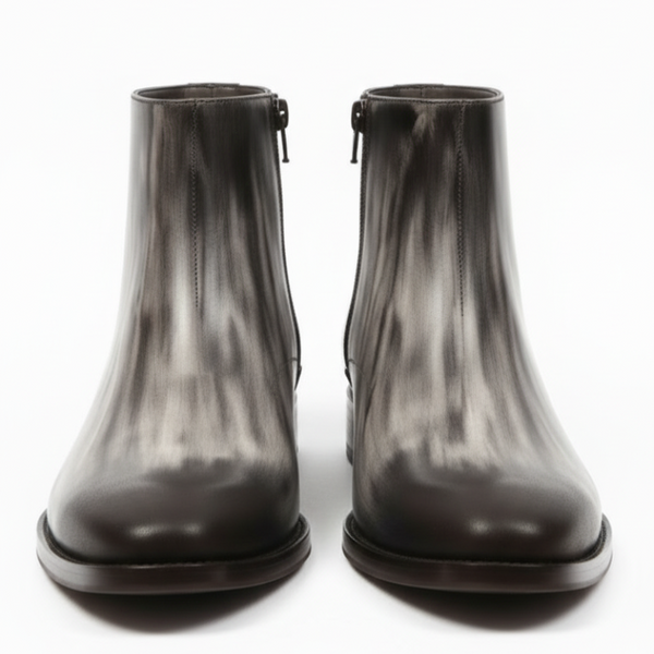 Italian Luxury Gradient Leather Chelsea Boots