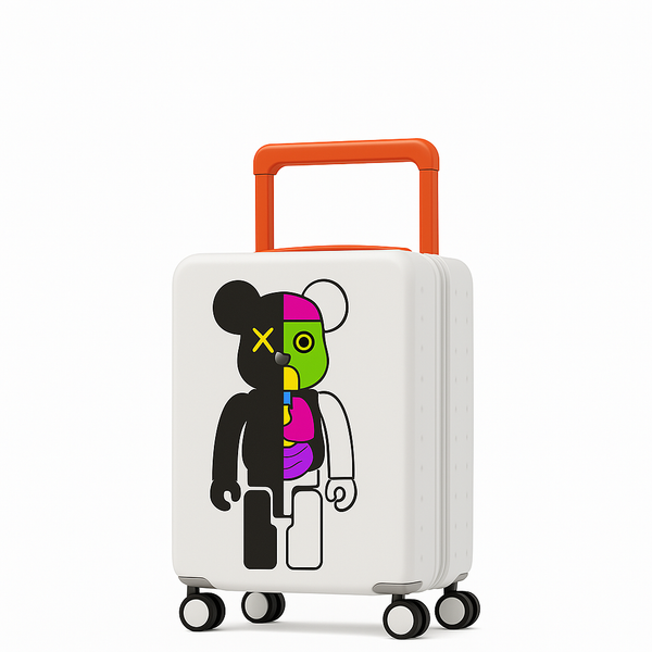 Luxury Kids Printed Trolley Bag