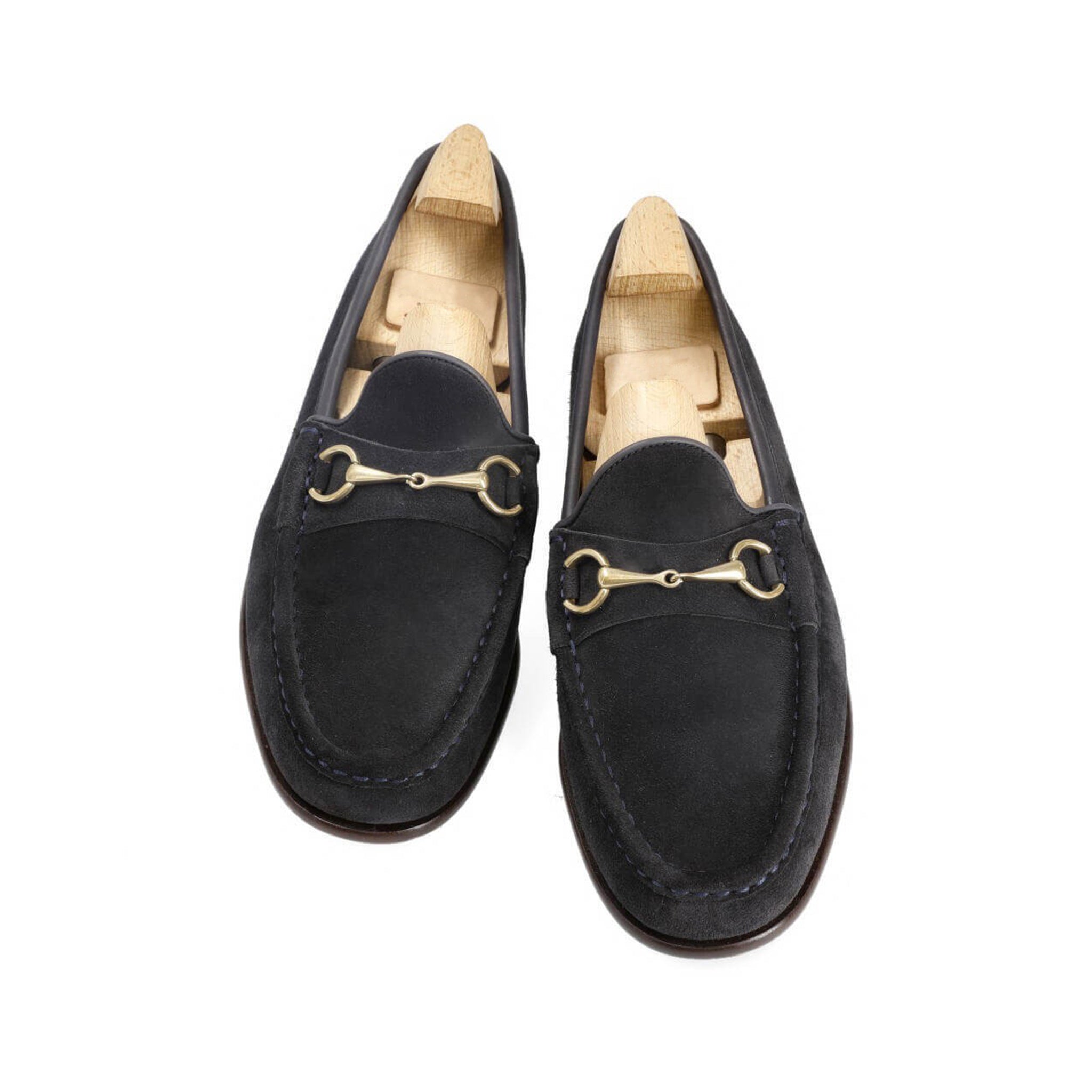 Coal Black Leather Italian Loafers