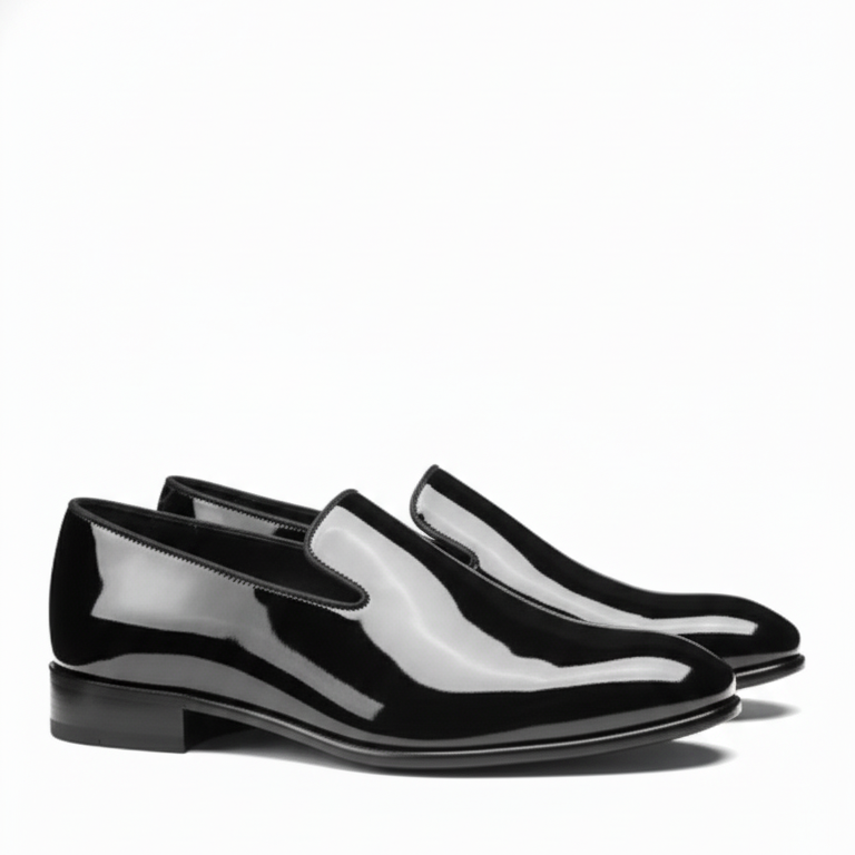 Classic Black Leather Loafer