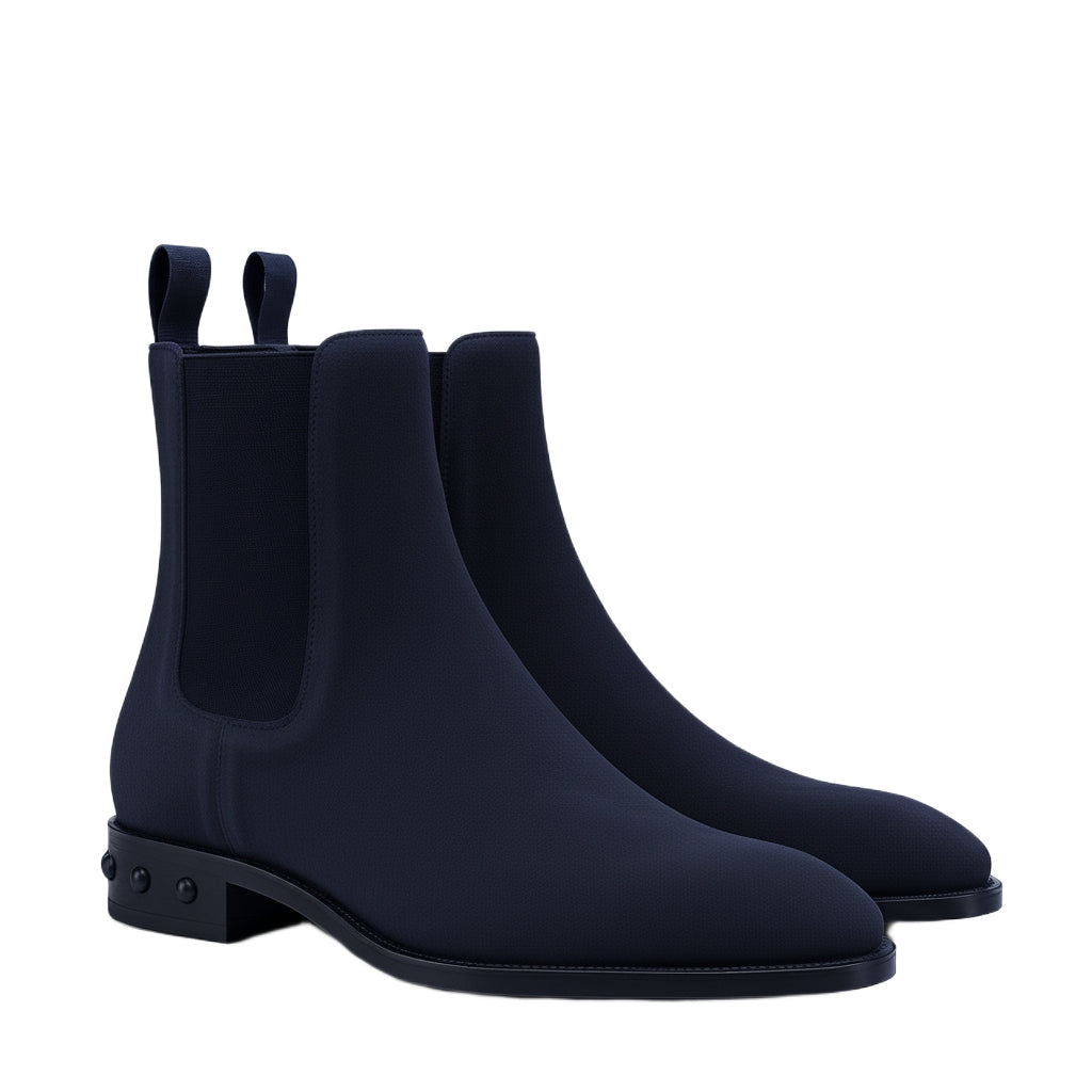 Coal Suede Leather Chelsea Boots