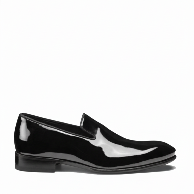 Classic Black Leather Loafer