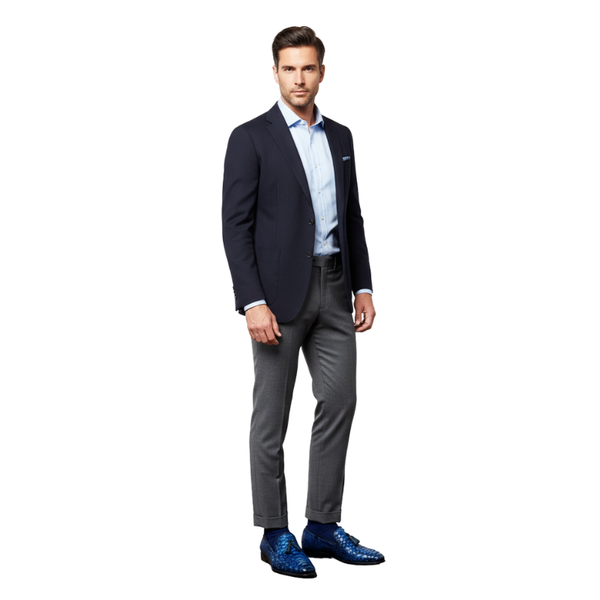 Midnight Quill Tassel Loafers