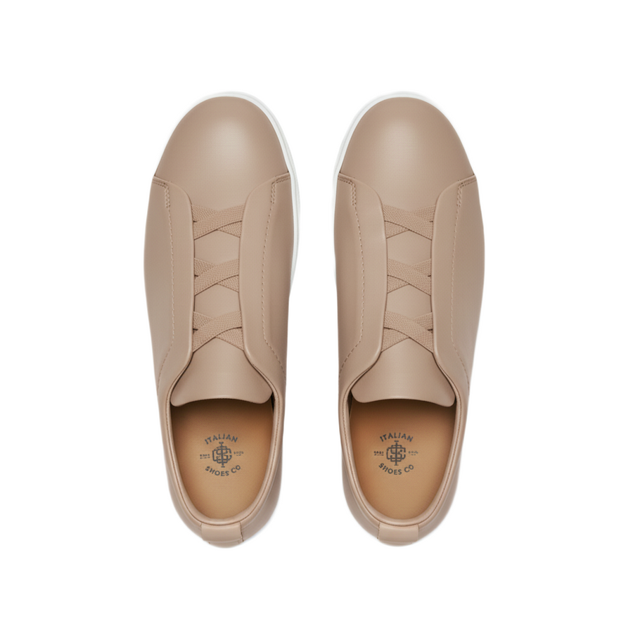 Luxury Edition Triple Stitch Leather Sneaker for Men's