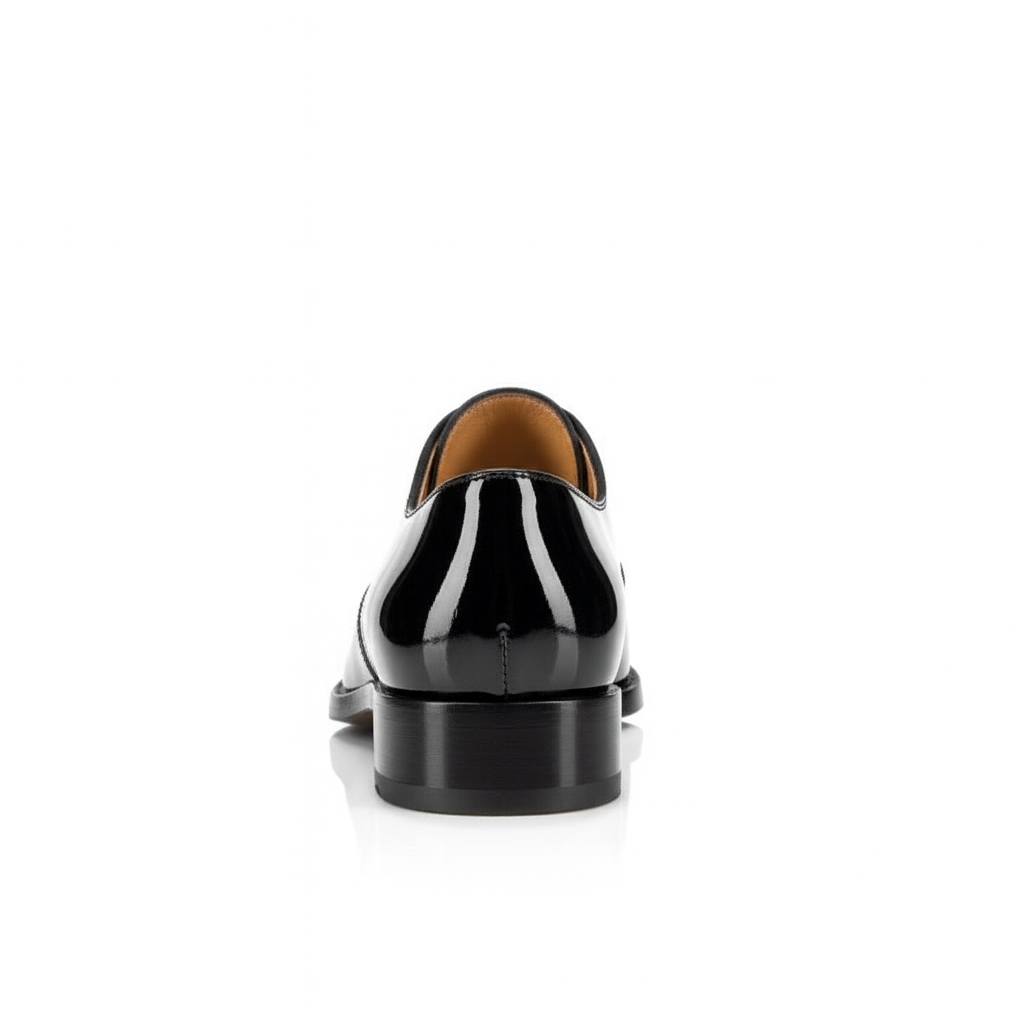 Patent Leather Black Oxford Shoes with Formal Elegance