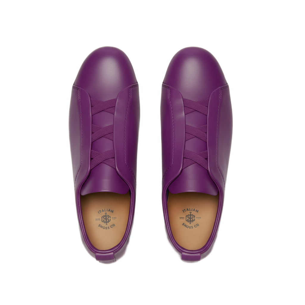 Luxury Edition Triple Stitch Leather Sneaker for Men's