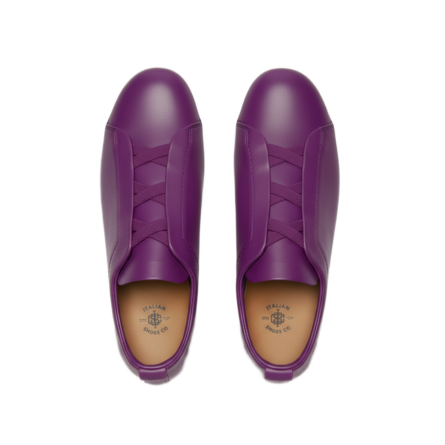 Luxury Edition Triple Stitch Leather Sneaker for Men's