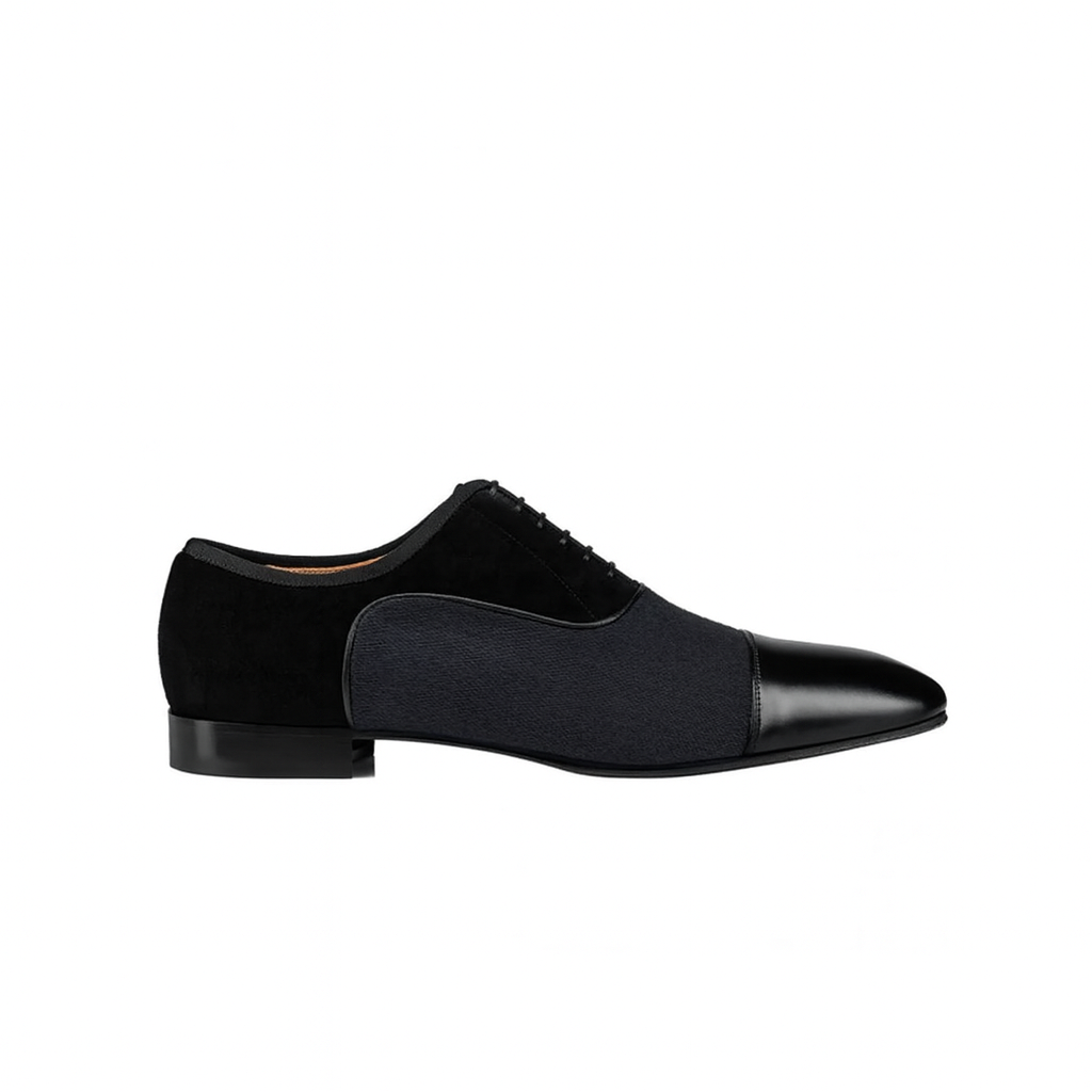 Italian Leather and Canvas Luxe Oxford Shoes