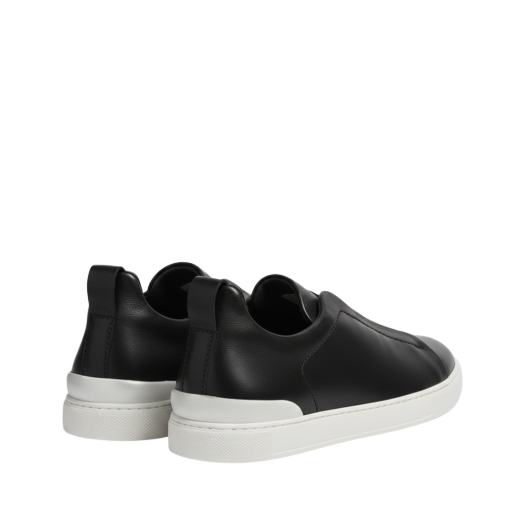 Luxury Edition Triple Stitch Leather Tan Sneaker for Men's
