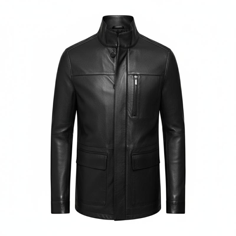 Premium Black Leather Jackets For Men