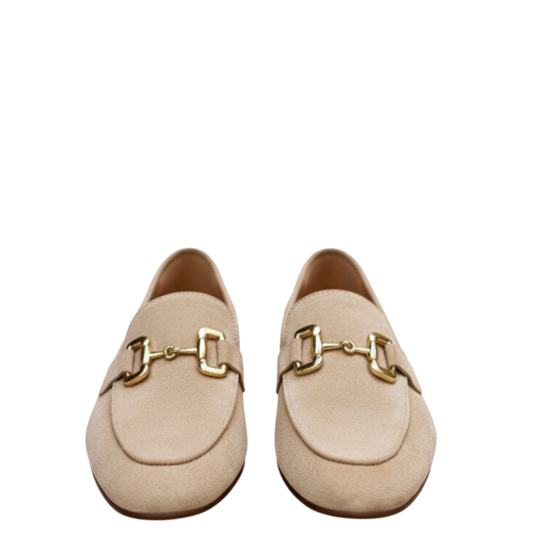 Luxury Bit Suede Buckle Loafers