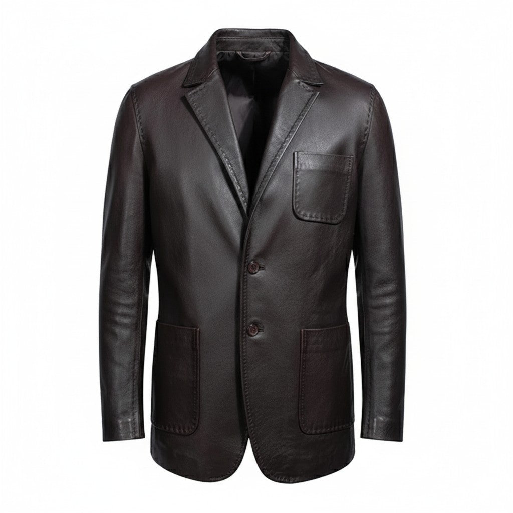 Havron Leather Blazer