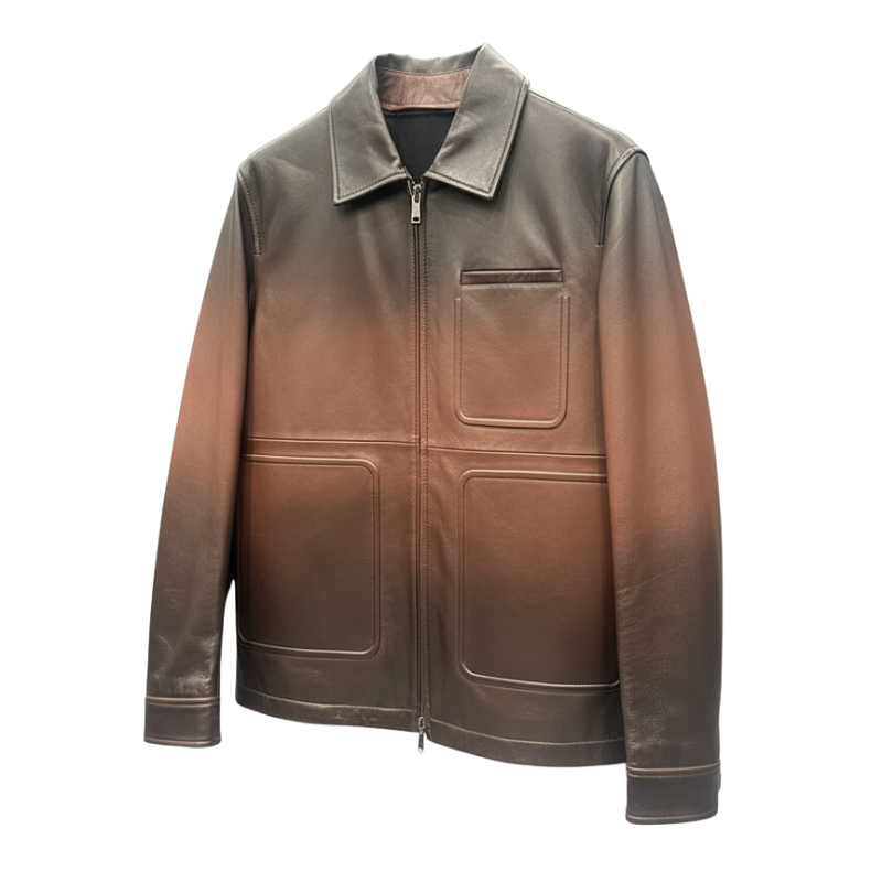 Premium Shadow Luxe Leather Jacket