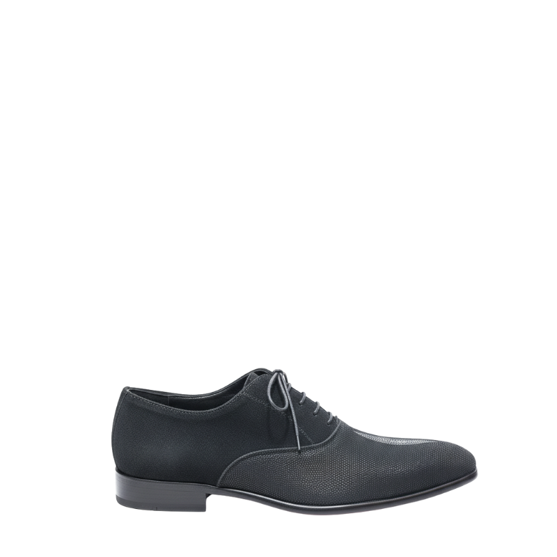 Midnight Textured Derby Shoes