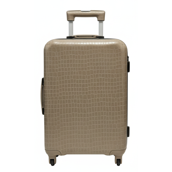 Italian Croco Leather Premium Style Rolling Trolley
