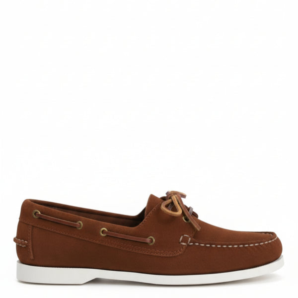 Men s Moccasin In Suede - Brown