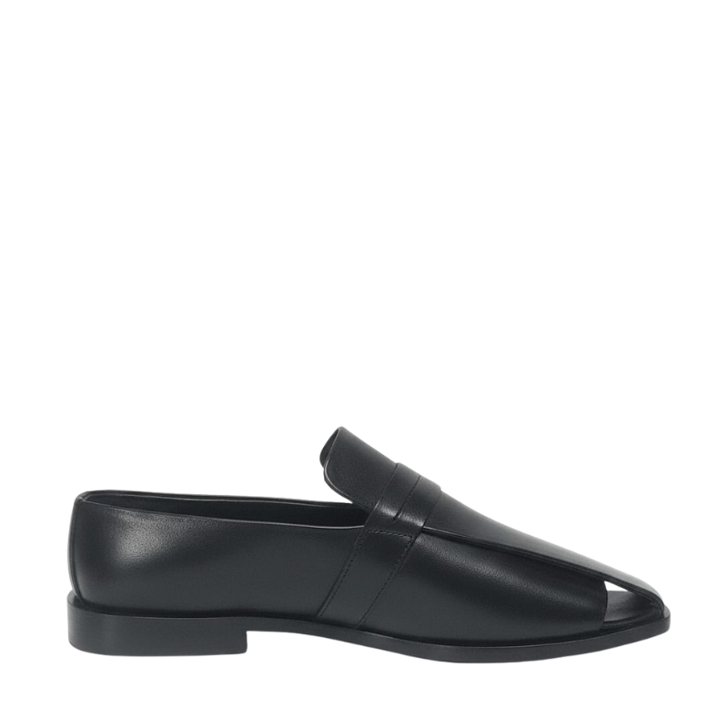 Italian Classic Open-Toe Loafers