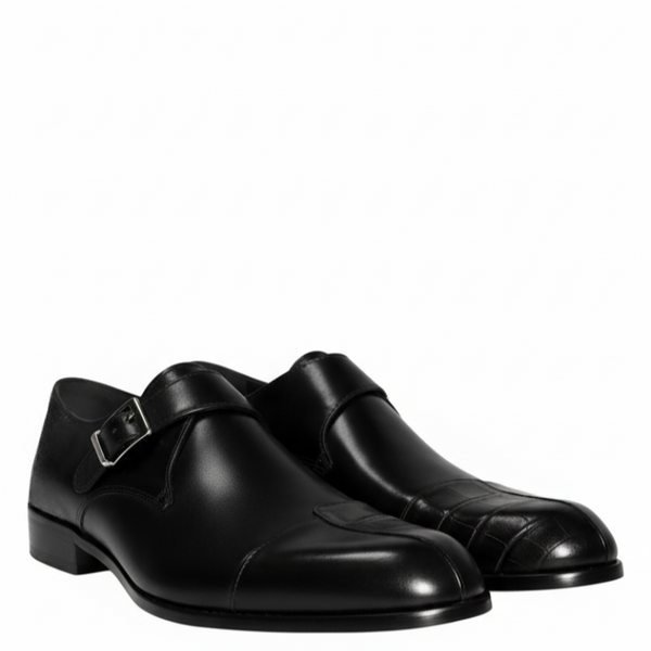 Luxury Patina Monk Strap Shoes