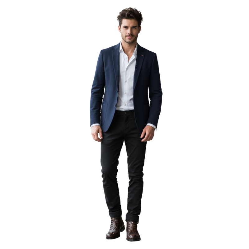 Crocodile Luxe Buckle Ankle Boots