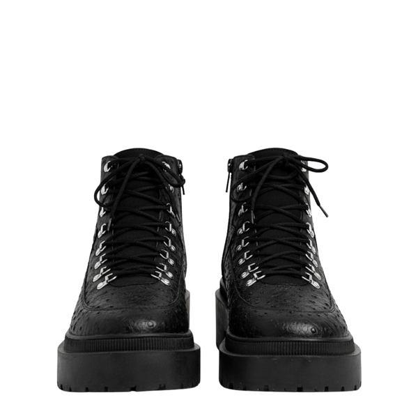 Midnight Ridge Luxe Combat Boots