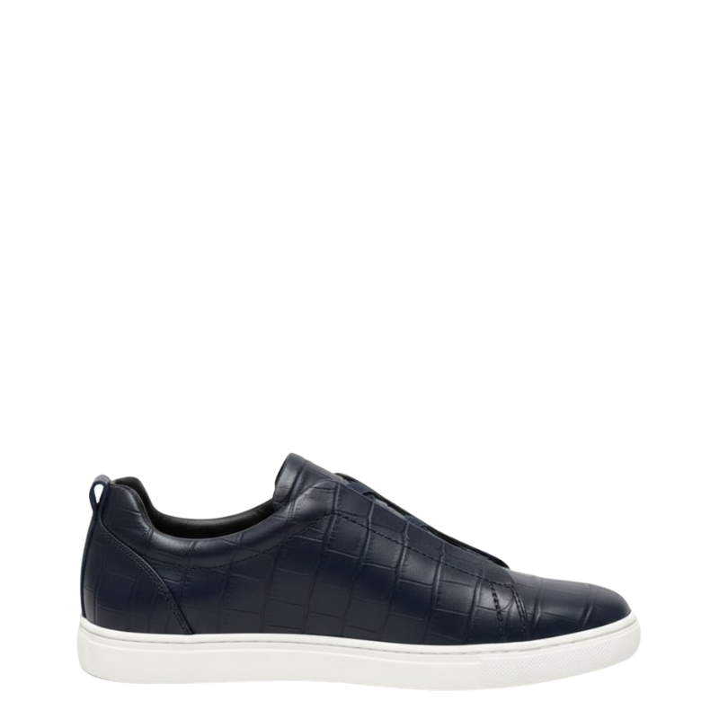 霧*様 【DIANTE】EMBOSS LOGO SOLE SNEAKERS Croc Embossed Italian Luxe Slip On Sneakers – Italian Shoes Company