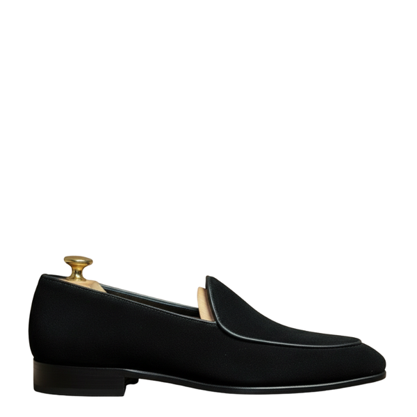Italian Suede Luxe Loafers Loafer - Black