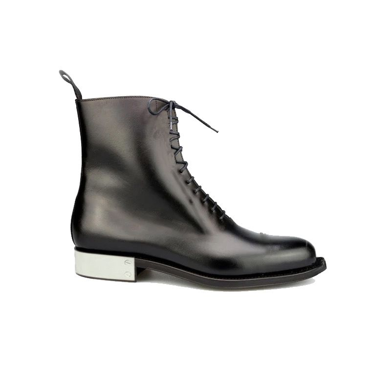 Men's Weaver Black Leather Boots