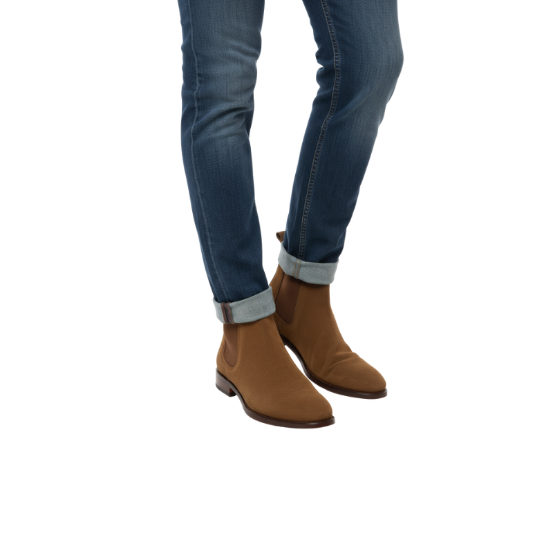 Men's Luxury Suede Chelsea Boots
