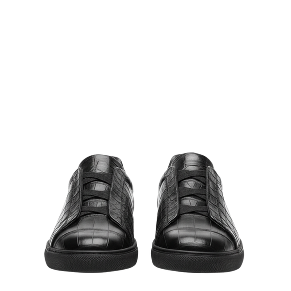 Premium Croc Embossed Luxe Sneakers