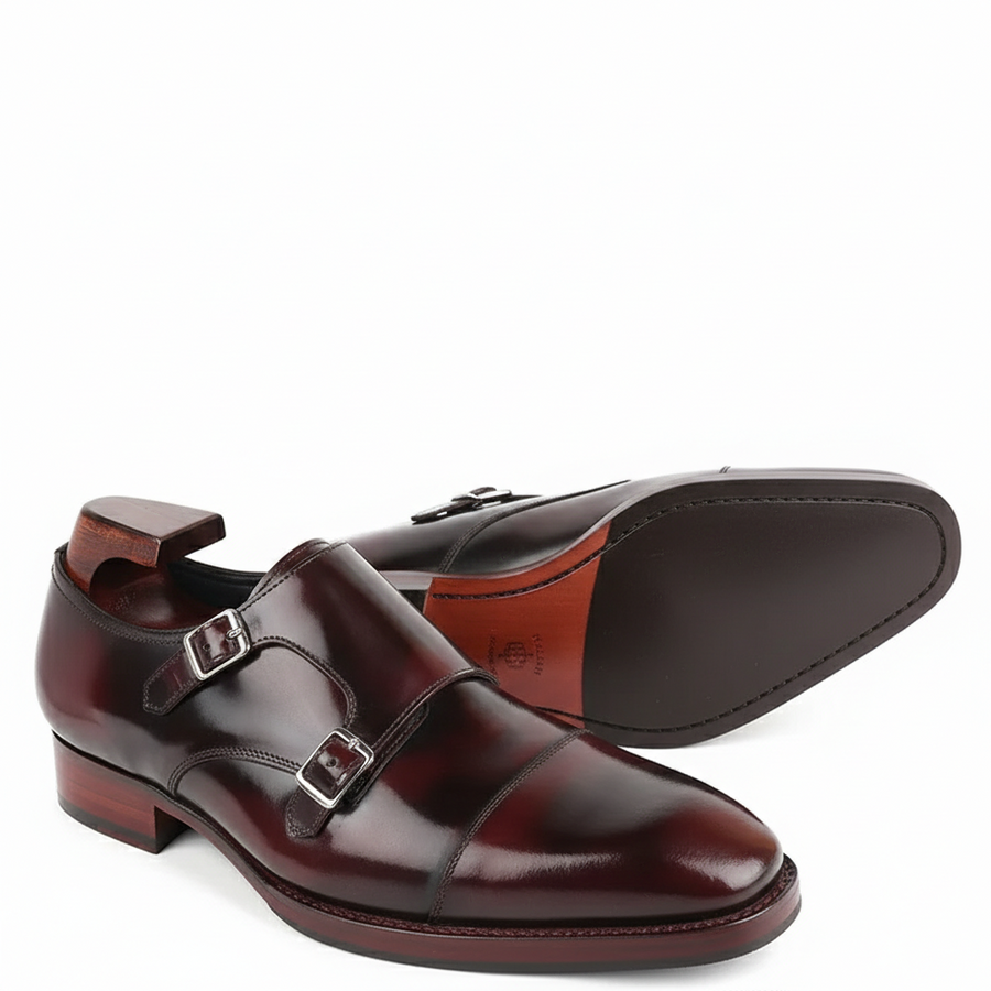 Luxury Double Monk Strap Shoes