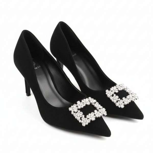 Italian Jewel Pointed Toe Heel