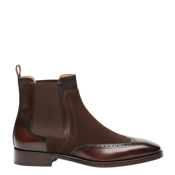 Italian Dual tone Chelsea Boots