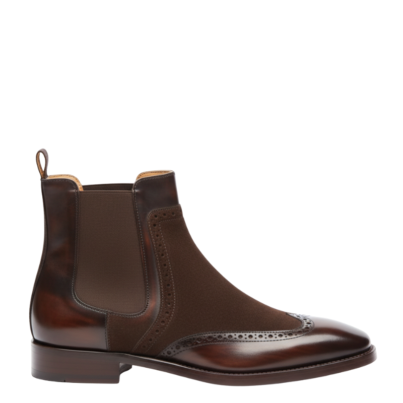 Italian Dual tone Chelsea Boots