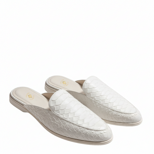 Luxe Pattern Elegance Italian Mule Crafted Perfection