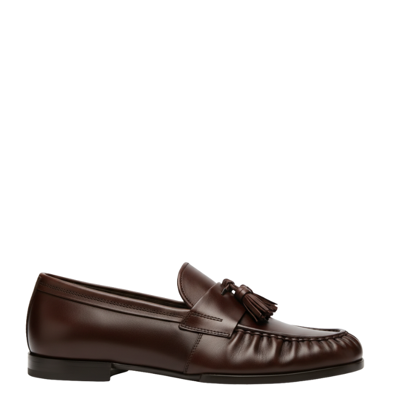 Gentleman’s Crest Leather Tassel Loafers