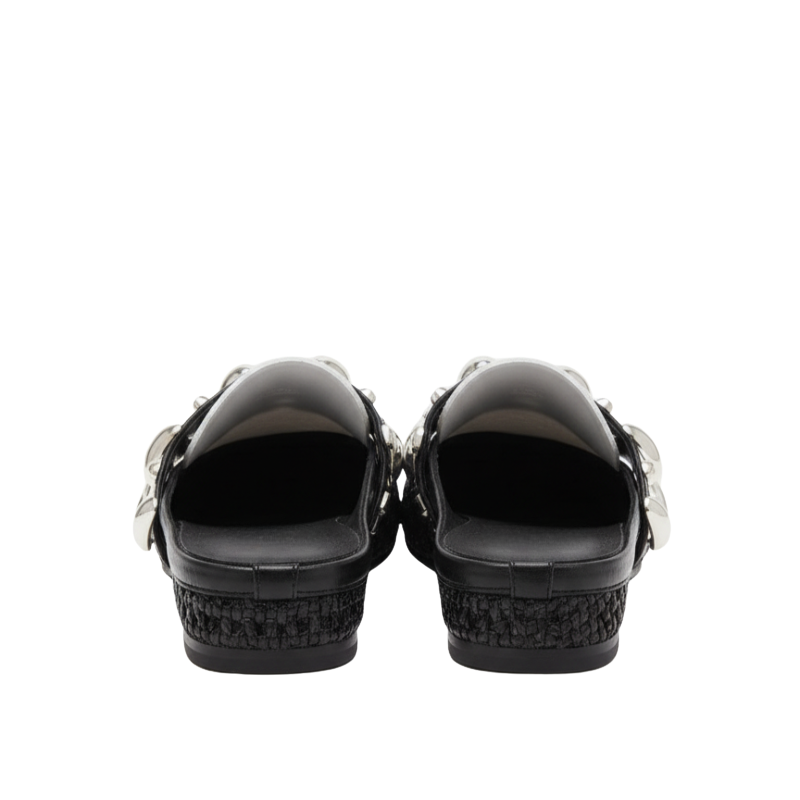 Luxury Studded Mesh Mule