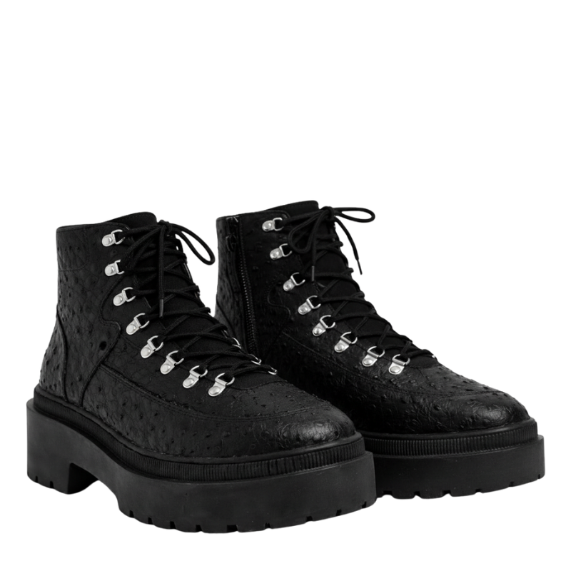 Midnight Ridge Luxe Combat Boots