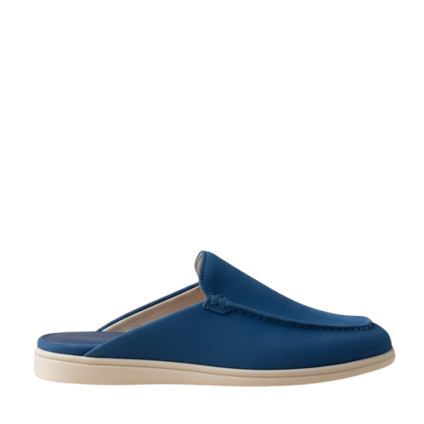 Moreno Suede Classic Mule - Blue