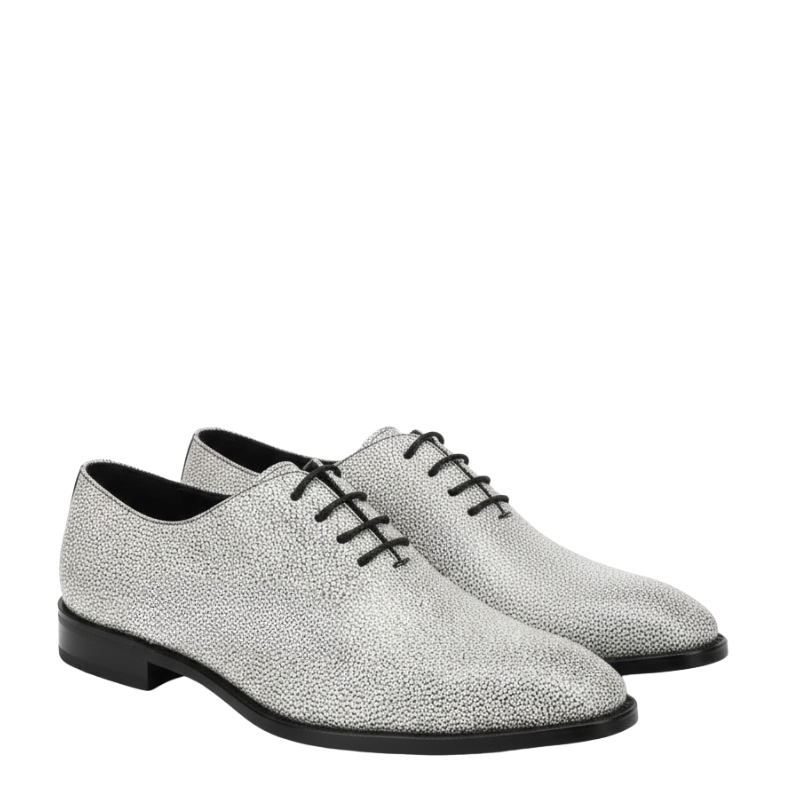 Italian Pebble Texture Luxe Derby Shoes