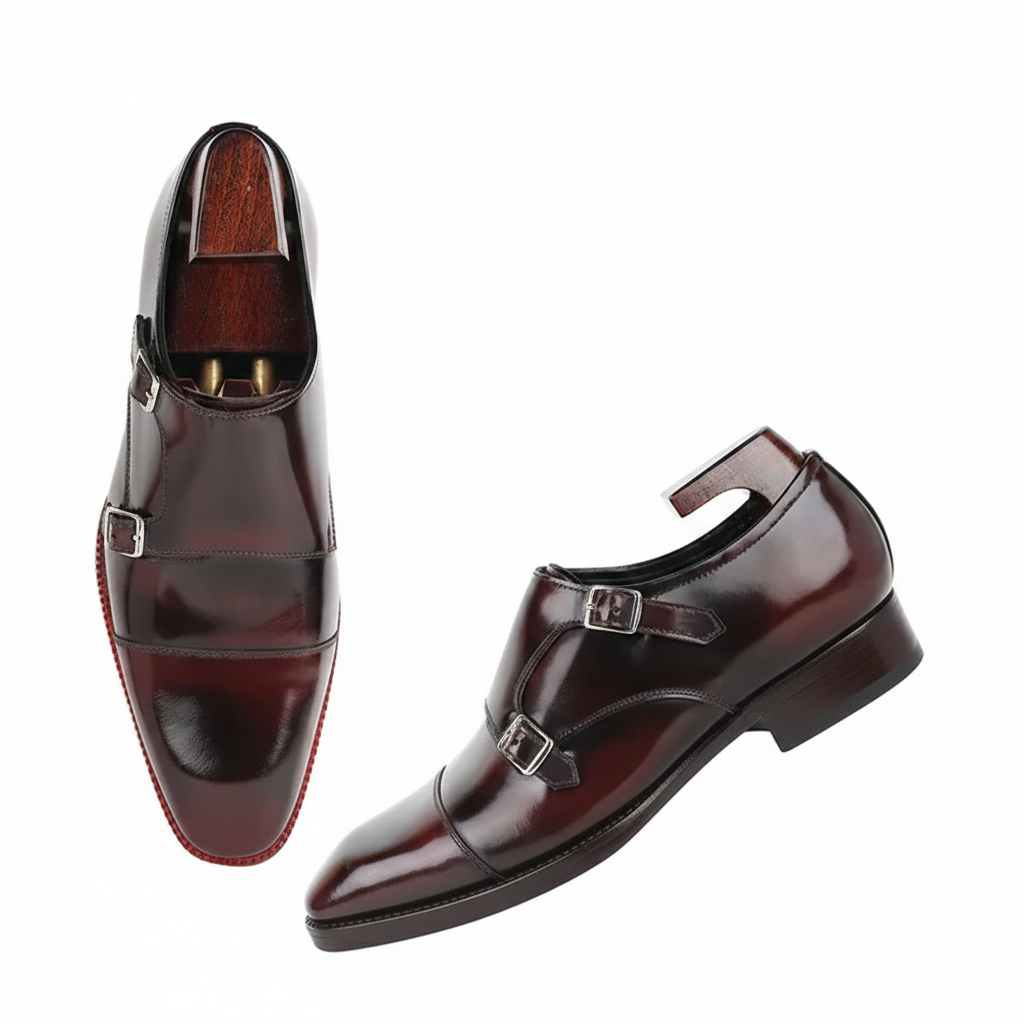 Luxury Double Monk Strap Shoes