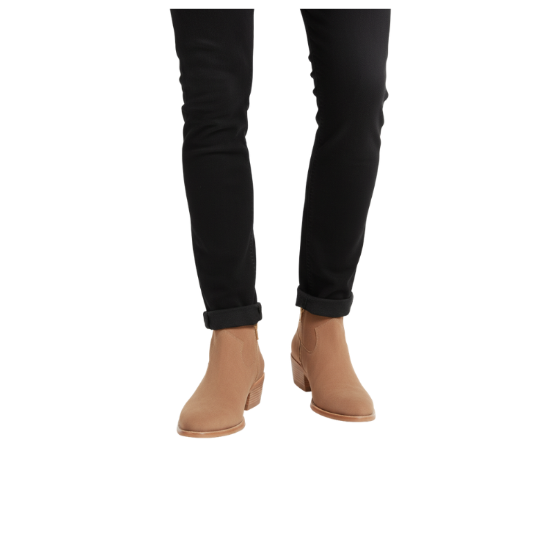 Italian Suede Luxe Zip Ankle Boots