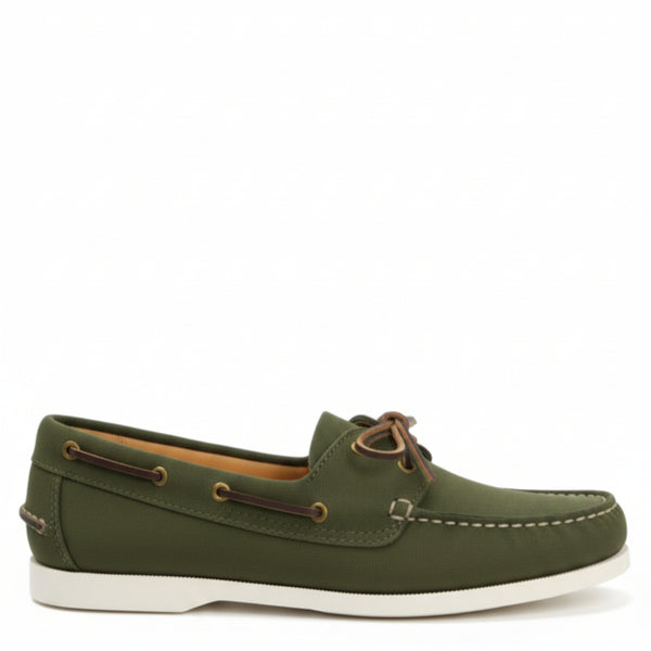 Men s Moccasin In Suede - Olive Green