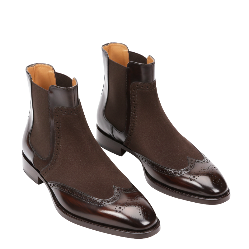 Italian Dual tone Chelsea Boots